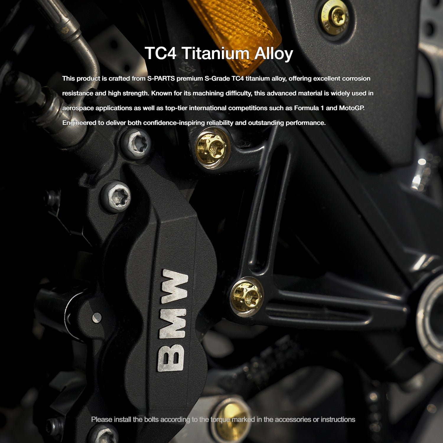 Titanium Alloy Bolts Compatible with BMW K1600B Motorcycle Upgrade Fasteners