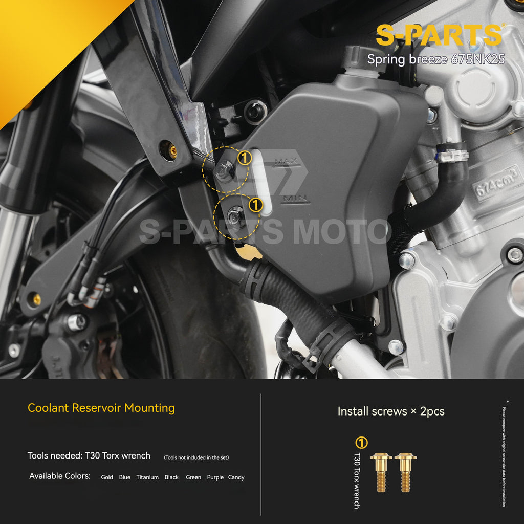 SPARTS Titanium Bolt Kit for CF Moto 675NK 2025 Motorcycle Upgrade