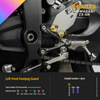 SPARTS Motorcycle Titanium Bolt Upgrade – S-Grade TC4 Bolt Kit for Kawasaki ZX-6R