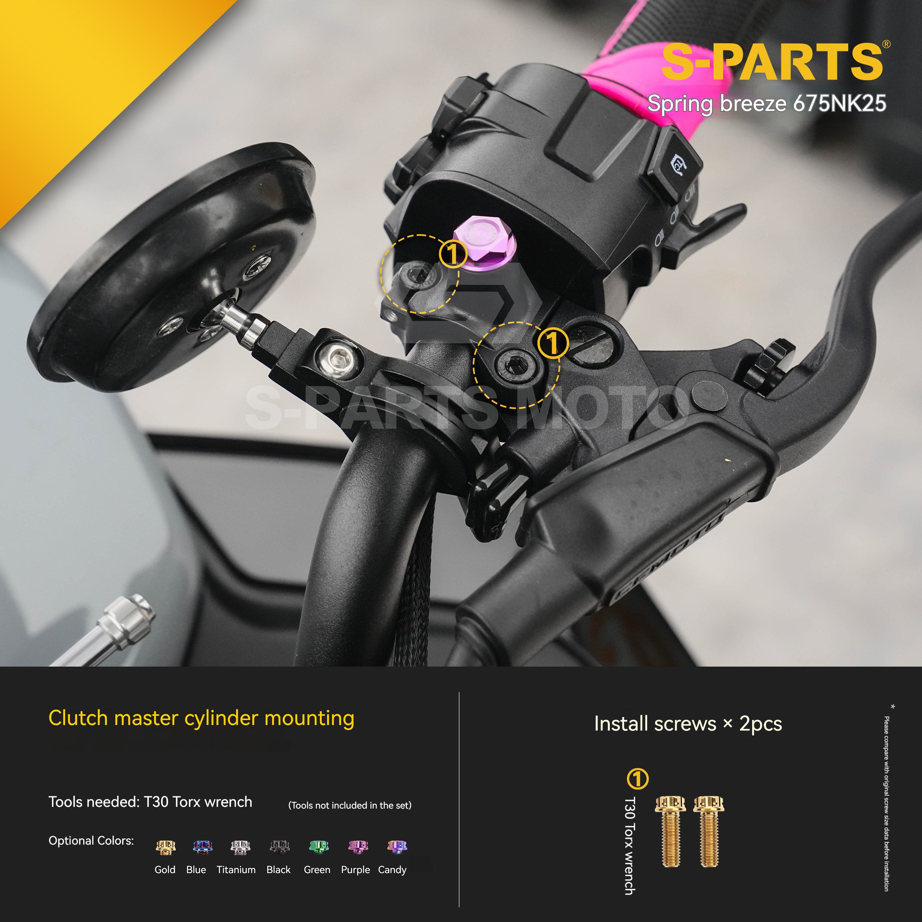 SPARTS Titanium Bolt Kit for CF Moto 675NK 2025 Motorcycle Upgrade