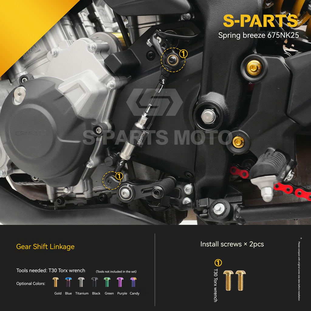 SPARTS Titanium Bolt Kit for CF Moto 675NK 2025 Motorcycle Upgrade