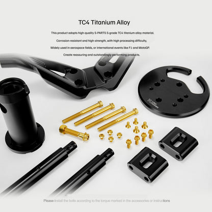 SPARTS VRX Handlebar Titanium Bolt Kit for NSS350 – Motorcycle Handlebar Upgrade