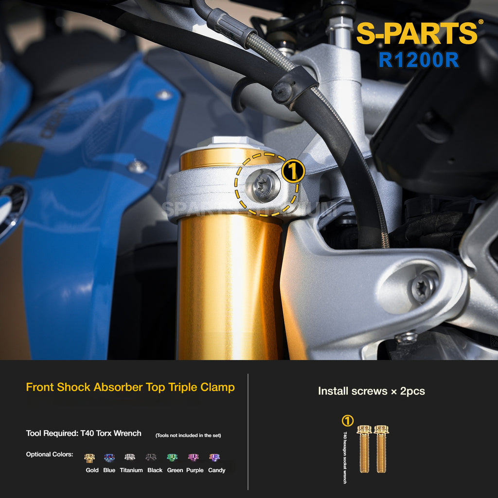 SPARTS Titanium Bolt Kit for BMW R1200R – Motorcycle Fastener Upgrade