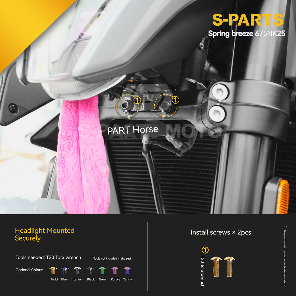 SPARTS Titanium Bolt Kit for CF Moto 675NK 2025 Motorcycle Upgrade