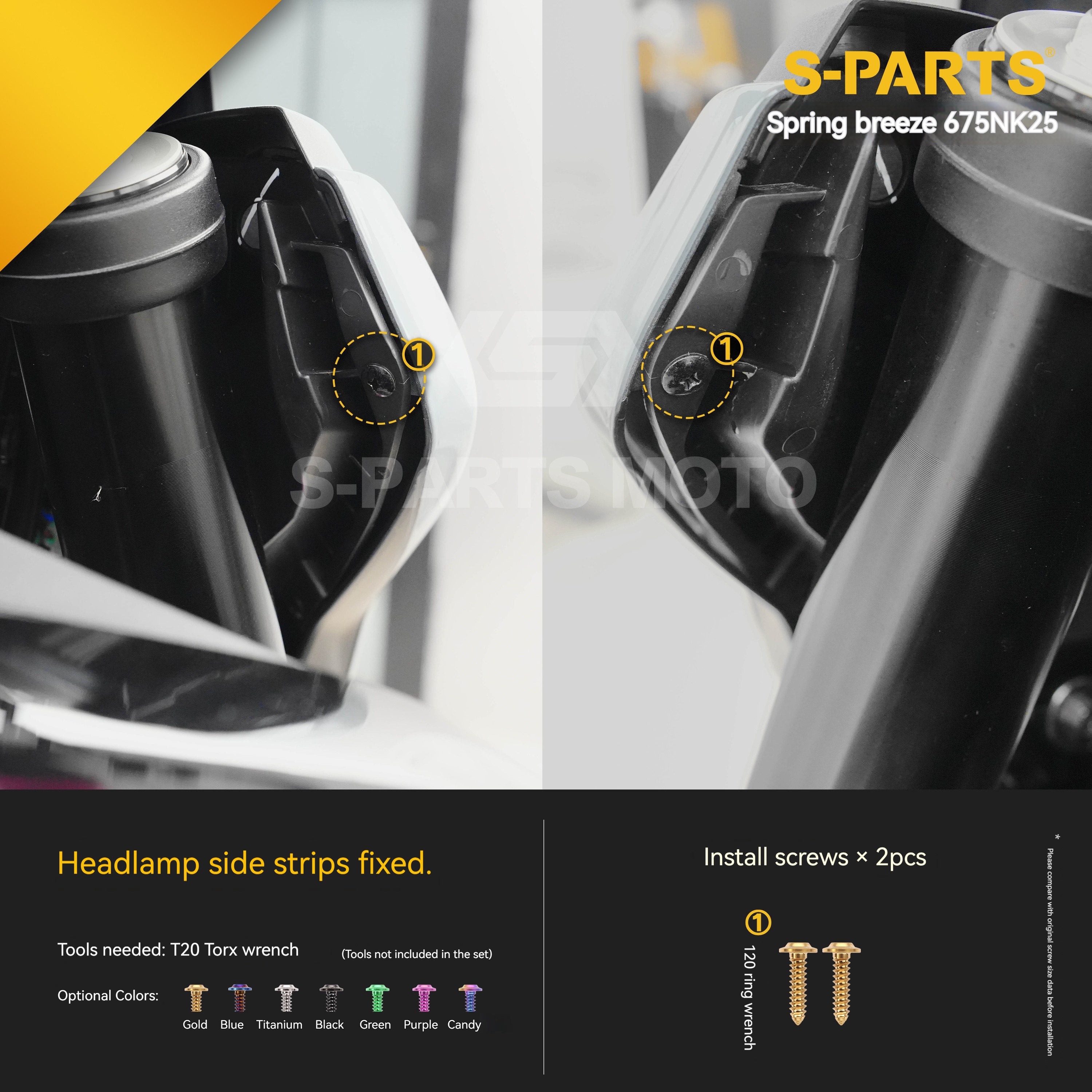 SPARTS Titanium Bolt Kit for CF Moto 675NK 2025 Motorcycle Upgrade