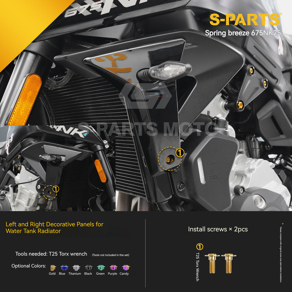 SPARTS Titanium Bolt Kit for CF Moto 675NK 2025 Motorcycle Upgrade