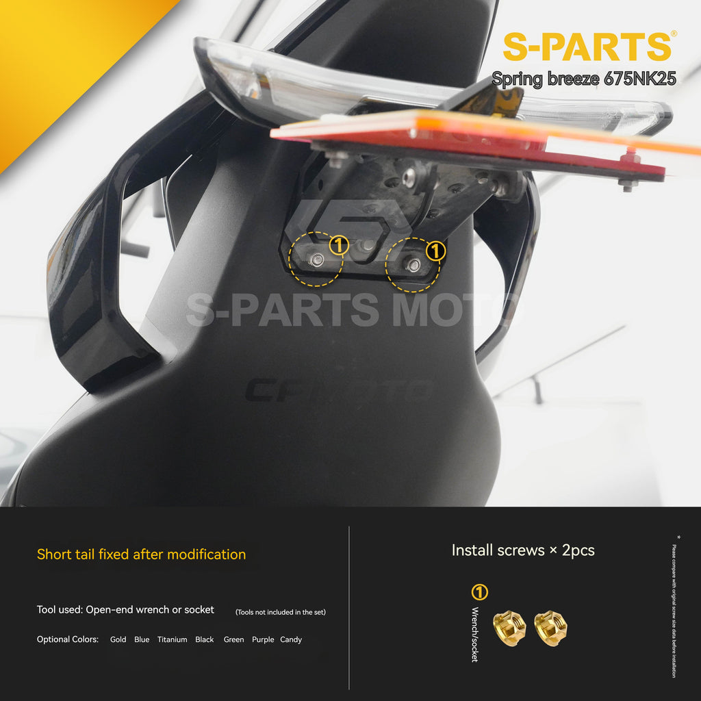 SPARTS Titanium Bolt Kit for CF Moto 675NK 2025 Motorcycle Upgrade