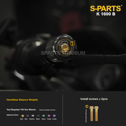 Titanium Alloy Bolts Compatible with BMW K1600B Motorcycle Upgrade Fasteners