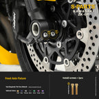 SPARTS Motorcycle Titanium Bolt Upgrade – S-Grade TC4 Bolt Kit for Kawasaki ZX-6R