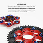 SPARTS CNC RACING Titanium Rear Sprocket Bolt & Nut Kit for Ducati