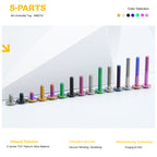 SPARTS A3 Series M6 Titanium Button Head Bolt D15 Grade TC4 | Motorcycle & E-Bike Upgrade Screw