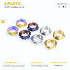 SPARTS Titanium Front & Rear Axle Nuts for CFMOTO 450SR – TC4 High-Strength Lightweight Motorcycle Upgrade