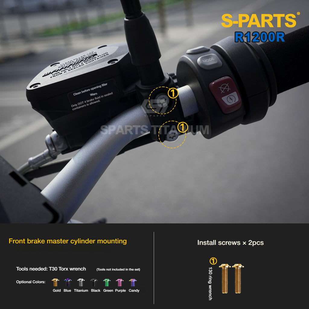 SPARTS Titanium Bolt Kit for BMW R1200R – Motorcycle Fastener Upgrade