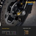 Titanium Alloy Bolts Compatible with BMW C400GT Motorcycle Upgrade Fasteners