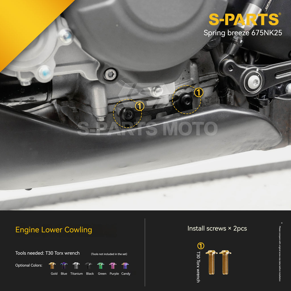 SPARTS Titanium Bolt Kit for CF Moto 675NK 2025 Motorcycle Upgrade