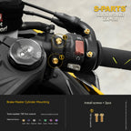 SPARTS Motorcycle Titanium Bolt Upgrade – S-Grade TC4 Bolt Kit for Kawasaki ZX-6R