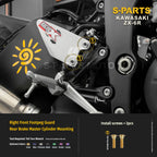 SPARTS Motorcycle Titanium Bolt Upgrade – S-Grade TC4 Bolt Kit for Kawasaki ZX-6R