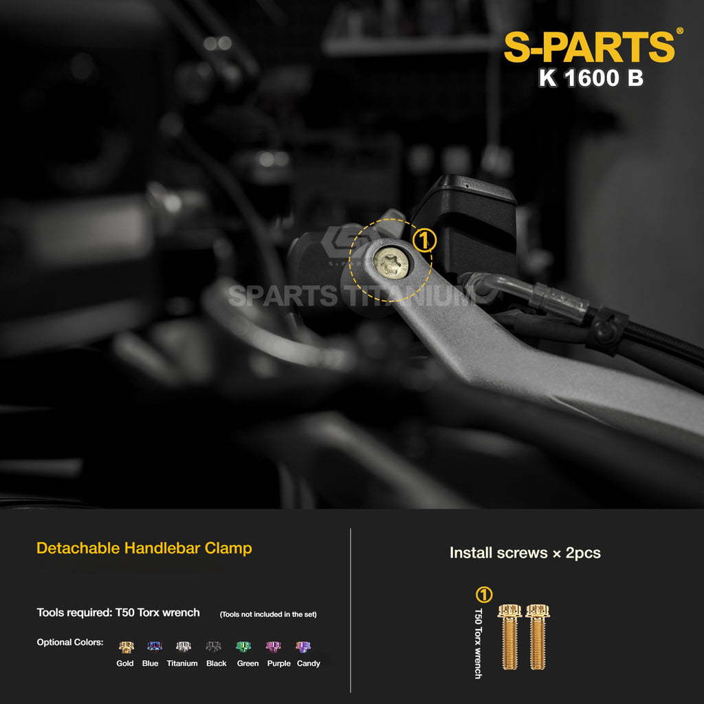 Titanium Alloy Bolts Compatible with BMW K1600B Motorcycle Upgrade Fasteners