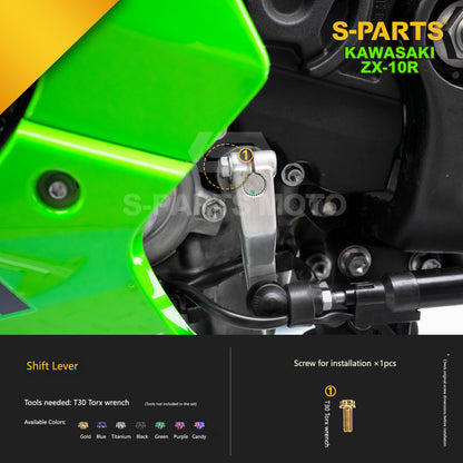 S-PARTS Grade 5 (TC4) Titanium Fasteners Kit for Kawasaki Ninja ZX-10R (2023)