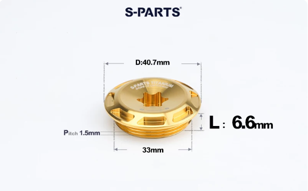 SPARTS Titanium Motorcycle Oil Filler Cap M19 M20 M24 M25 M33 Modified Engine Oil Screw Plug