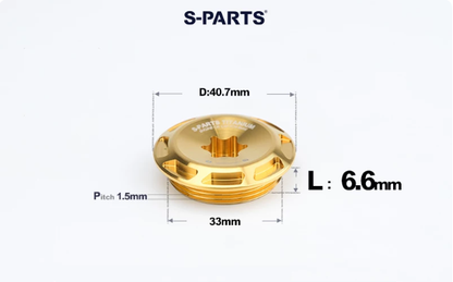 SPARTS Titanium Motorcycle Oil Filler Cap M19 M20 M24 M25 M33 Modified Engine Oil Screw Plug