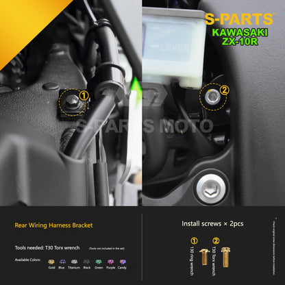 S-PARTS Grade 5 (TC4) Titanium Fasteners Kit for Kawasaki Ninja ZX-10R (2023)