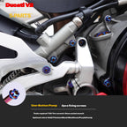 S-PARTS  Compatible with / Suitable for Ducati DUCATI V2 Full Titanium Bolt Kit