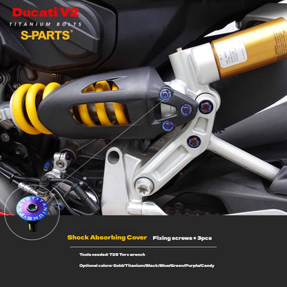 S-PARTS  Compatible with / Suitable for Ducati DUCATI V2 Full Titanium Bolt Kit
