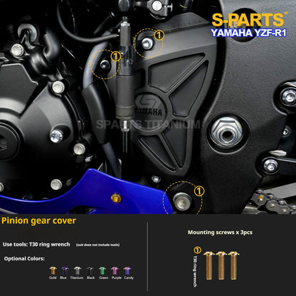 SPARTS Titanium Fasteners  for Yamaha YZF-R1 - Engine Covers, GBR Covers & Exhaust
