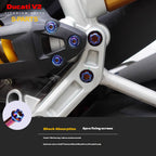 S-PARTS  Compatible with / Suitable for Ducati DUCATI V2 Full Titanium Bolt Kit
