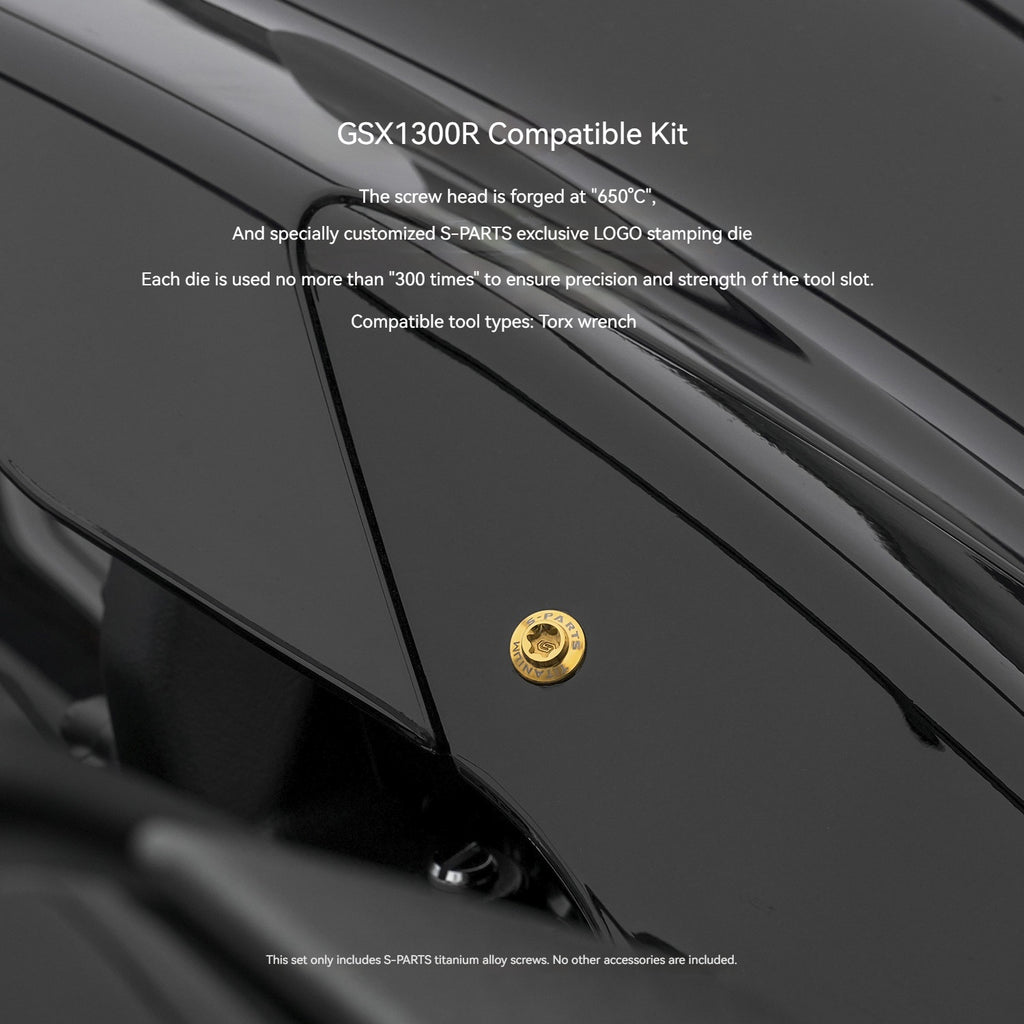 SPARTS Motorcycle Titanium Bolt Upgrade Kit for Suzuki GSX1300R Hayabusa