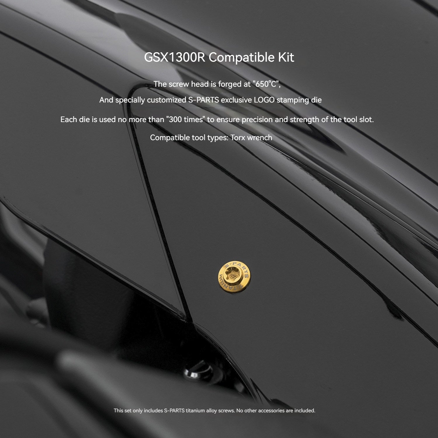 SPARTS Motorcycle Titanium Bolt Upgrade Kit for Suzuki GSX1300R Hayabusa