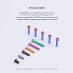 S-PARTS STAN M6 A3 Series TC4 Titanium Bolts – Standard Head Fasteners for Motorcycle & E-Motorcycle Upgrades