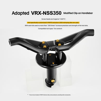 SPARTS VRX Handlebar Titanium Bolt Kit for NSS350 – Motorcycle Handlebar Upgrade