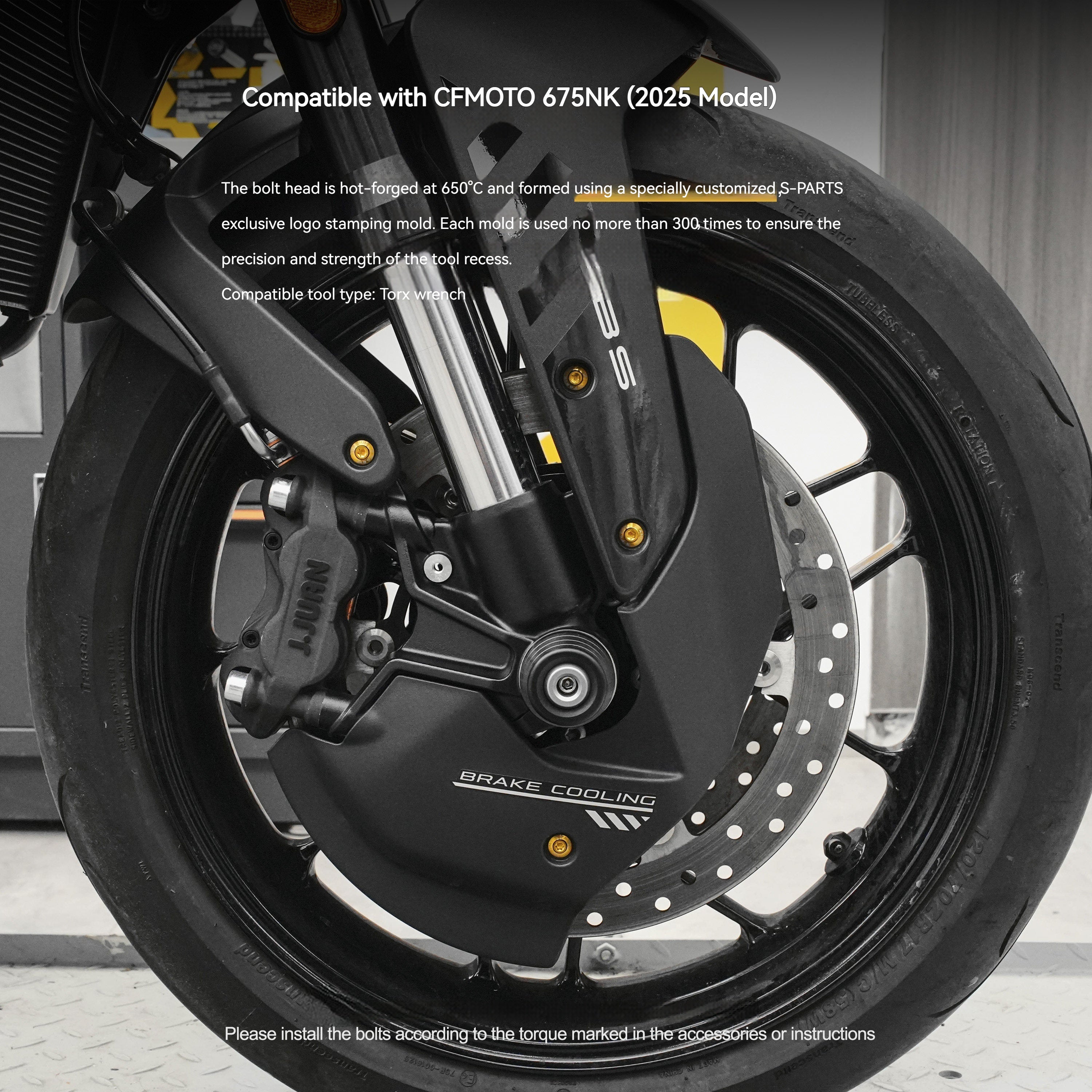 SPARTS Titanium Bolt Kit for CF Moto 675NK 2025 Motorcycle Upgrade