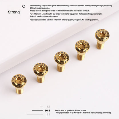 SPARTS CB650R/CBR650R Titanium Alloy Disc Bolt Kit for Motorcycle Modification