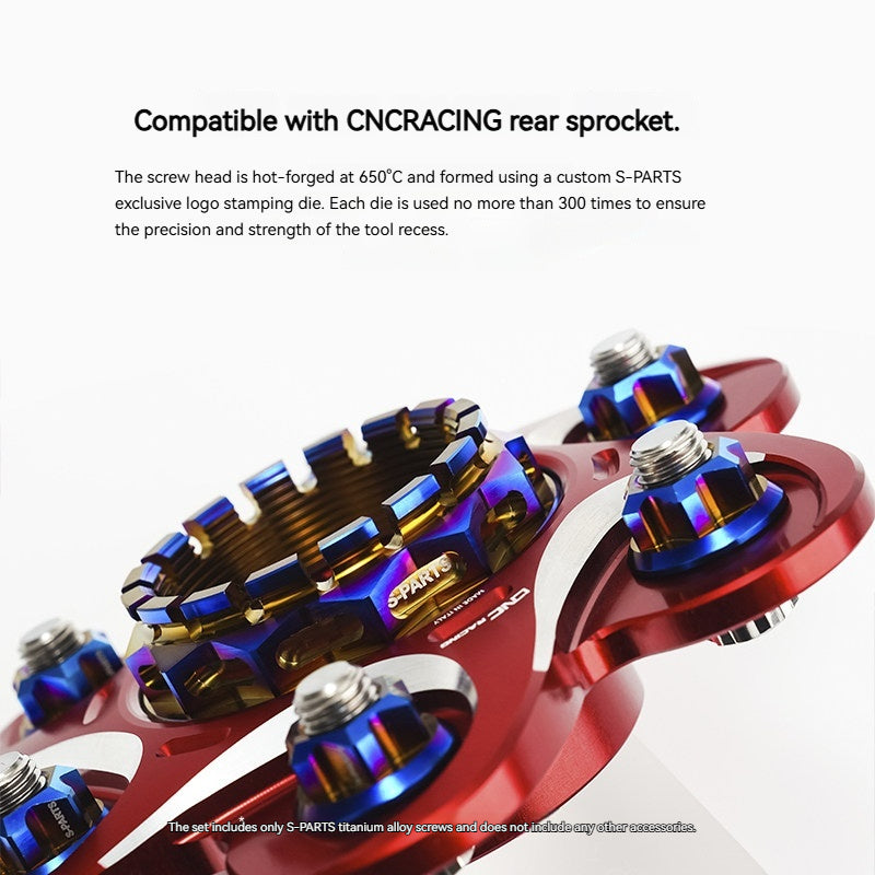 SPARTS CNC RACING Titanium Rear Sprocket Bolt & Nut Kit for Ducati