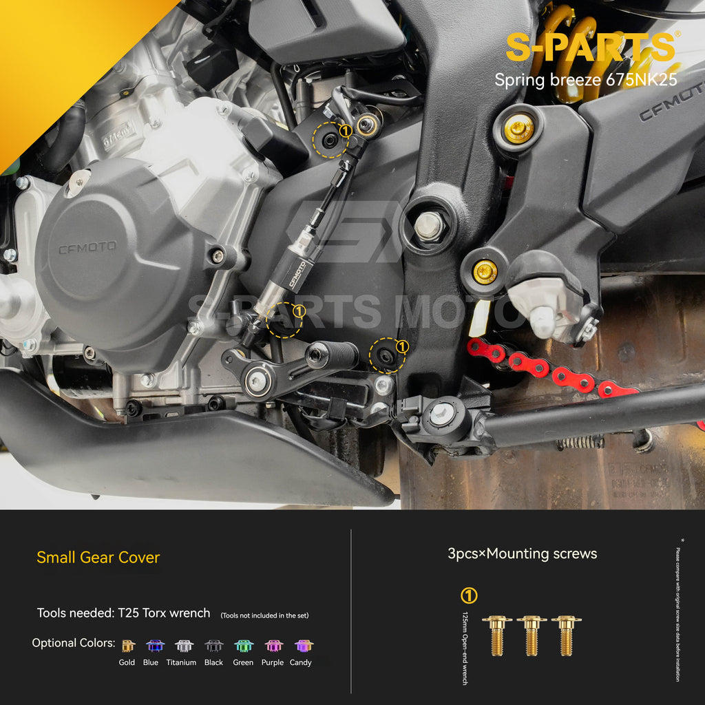 SPARTS Titanium Bolt Kit for CF Moto 675NK 2025 Motorcycle Upgrade