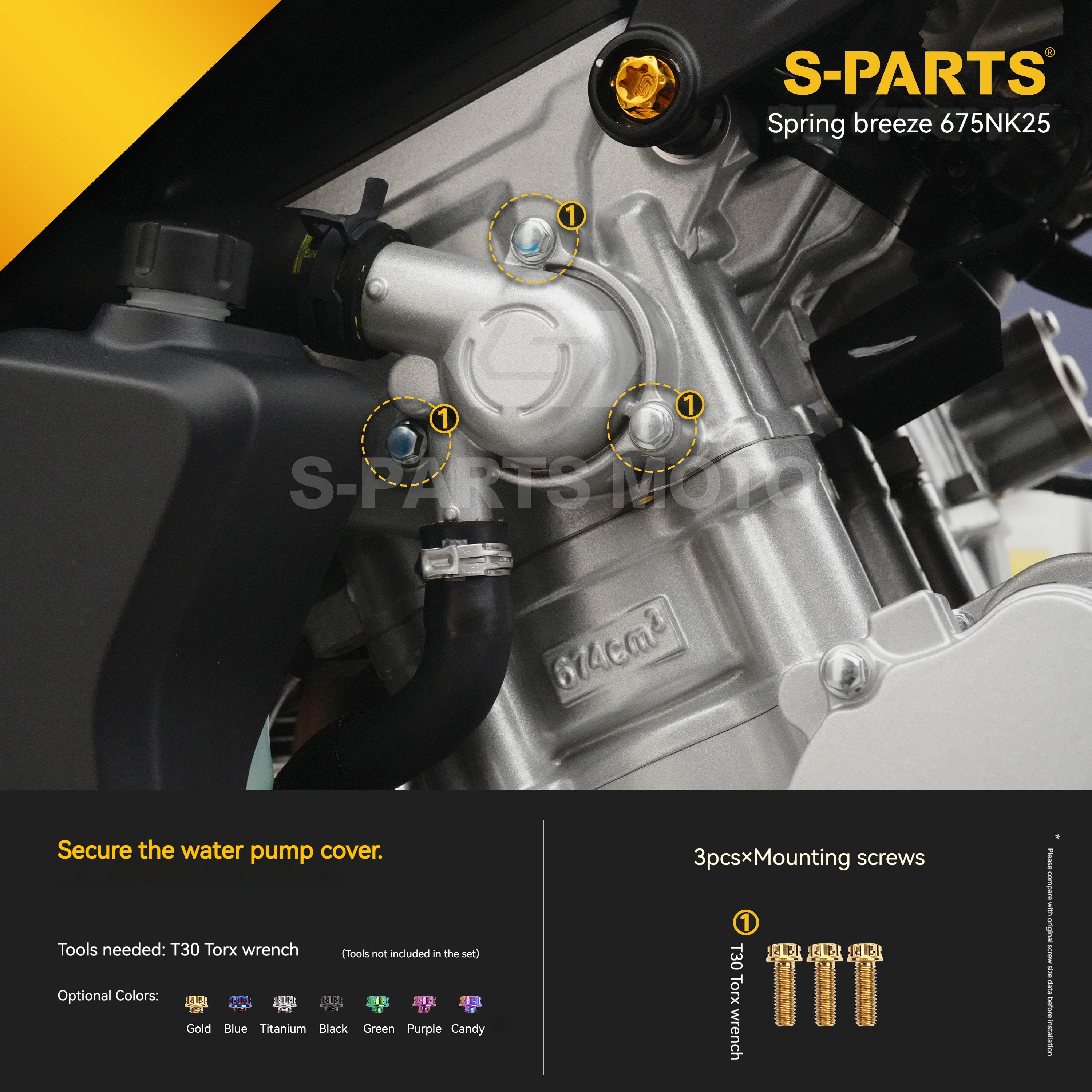 SPARTS Titanium Bolt Kit for CF Moto 675NK 2025 Motorcycle Upgrade