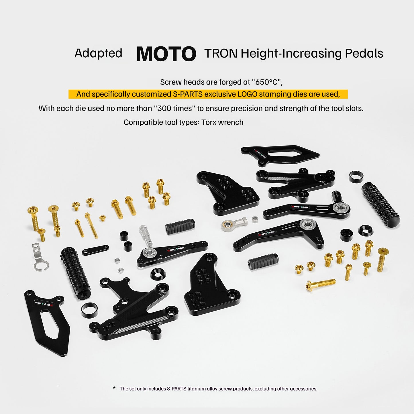 SPARTS Titanium Rearset Bolts for Kawasaki ZX-4R MOTO TRON – Motorcycle Upgrade Screws