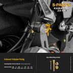 SPARTS Motorcycle Titanium Bolt Upgrade – S-Grade TC4 Bolt Kit for Kawasaki ZX-6R