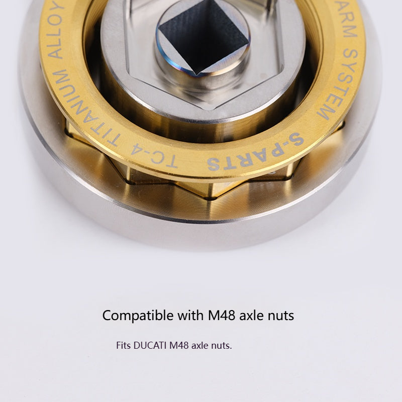 SPARTS Ducati M48 Rear Nut Tool Titanium Alloy – V4/V2/Streetfighter/Diavel