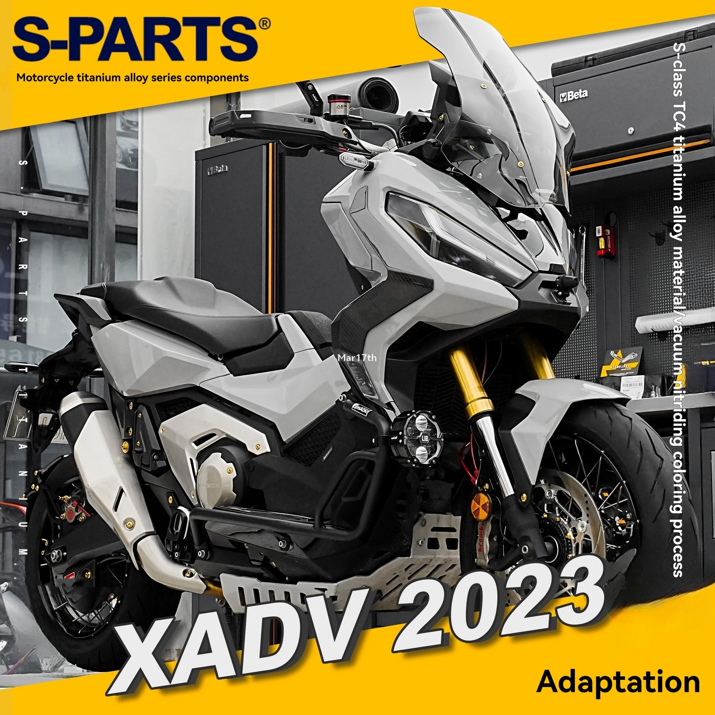 SPARTS Honda XADV 750 2023 Titanium Alloy Motorcycle Upgrade Bolt Set