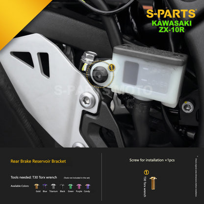 S-PARTS Grade 5 (TC4) Titanium Fasteners Kit for Kawasaki Ninja ZX-10R (2023)