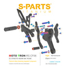 SPARTS Titanium Bolts for CFMOTO 450SR MOTO TRON Raised Footpegs – TC4 Lightweight High-Strength Upgrade
