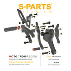 SPARTS Titanium Bolts for CFMOTO 450SR MOTO TRON Raised Footpegs – TC4 Lightweight High-Strength Upgrade