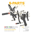 SPARTS Titanium Bolts for CFMOTO 450SR MOTO TRON Raised Footpegs – TC4 Lightweight High-Strength Upgrade