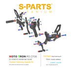 SPARTS Titanium Bolts for CFMOTO 450SR MOTO TRON Raised Footpegs – TC4 Lightweight High-Strength Upgrade