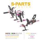 SPARTS Titanium Bolts for CFMOTO 450SR MOTO TRON Raised Footpegs – TC4 Lightweight High-Strength Upgrade