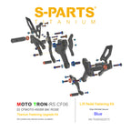 SPARTS Titanium Bolts for CFMOTO 450SR MOTO TRON Raised Footpegs – TC4 Lightweight High-Strength Upgrade